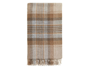 Kintyre Shetland Pure New Wool Throw - Natural