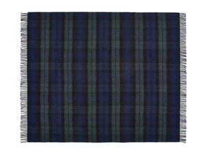 Tartan Pure New Wool Blanket - Black Watch