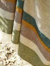 Alaska Stripe Pure New Wool Throw - Earth