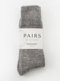 Undyed Alpaca Socks - Grey