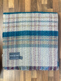 Large Checked Random Recycled Wool Blanket