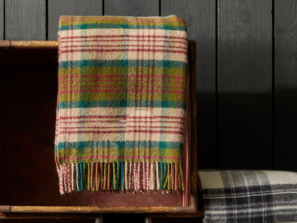 Tartan Pure New Wool Blanket - Thistleberry – Wool Blanket Online
