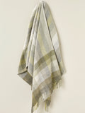 Woodale Pure New Wool Shetland Throw - Olive