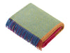 Block Harlequin Merino Lambswool Throw - Bright