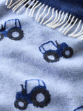 Merino Baby Blanket Tractor
