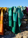 Hills Pure New Wool Throw - Green