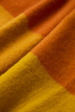 Paddock Check XL Pure New Wool Throw - Cinnamon