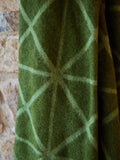 Geometric Pure New Wool Throw - Fern Green