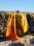 Hills Pure New Wool Throw - Orange