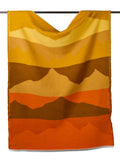Hills Pure New Wool Throw - Orange