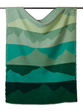 Hills Pure New Wool Throw - Green