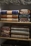 Small Checked Random Recycled Wool Blanket