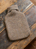 Hot Water Bottle with Recycled Wool Cover - Almond