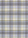 Portree Check Merino Lambswool Throw - Grey/Duck Egg