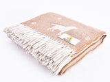 Labrador Merino Lambswool Throw - Bran