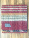 Large Checked Random Recycled Wool Blanket