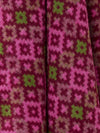 Dartmouth Shetland Pure New Wool Throw - Burgundy/Pink