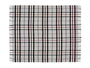 Tartan Pure New Wool Blanket - Grey Thompson