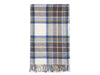 Tartan Pure New Wool Blanket - Muted Blue Stewart