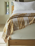 Hex XL Pure New Wool Throw - English Mustard