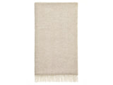 Herringbone Merino Lambswool Throw - Beige