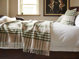Hex Pure New Wool Throw - Olive