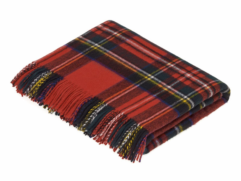 Tartan Merino Lambswool Blanket - Royal Stewart – Wool Blanket Online