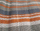 Large Checked Random Recycled Wool Blanket