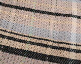Large Checked Random Recycled Wool Blanket