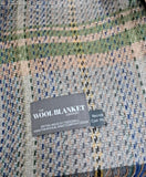 Large Checked Random Recycled Wool Blanket