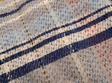 Large Checked Random Recycled Wool Blanket