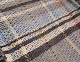 Large Checked Random Recycled Wool Blanket