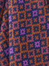 Dartmouth Shetland Pure New Wool Throw - Rust/Purple