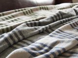 Hex XL Pure New Wool Throw - Blue Slate