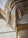 Hex XL Pure New Wool Throw - English Mustard