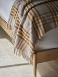 Hex Pure New Wool Throw - English Mustard