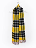 Reversible Check 100% Wool Scarf - Bright