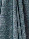 Herringbone Shetland Pure New Wool Throw - Teal