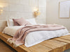 Waffle XL Pure New Wool Throw - Dusky Pink