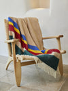 Alaska Stripe Pure New Wool Throw - Pop