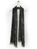 Swish Lightweight Silk & Wool Scarf - Greengage