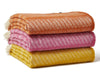 Twist Pure New Wool Throw - Pumpkin