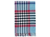 Chesil Check Pure New Wool Throw - Teal