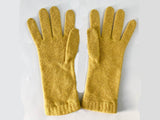 100% Cashmere Gloves - Yellow