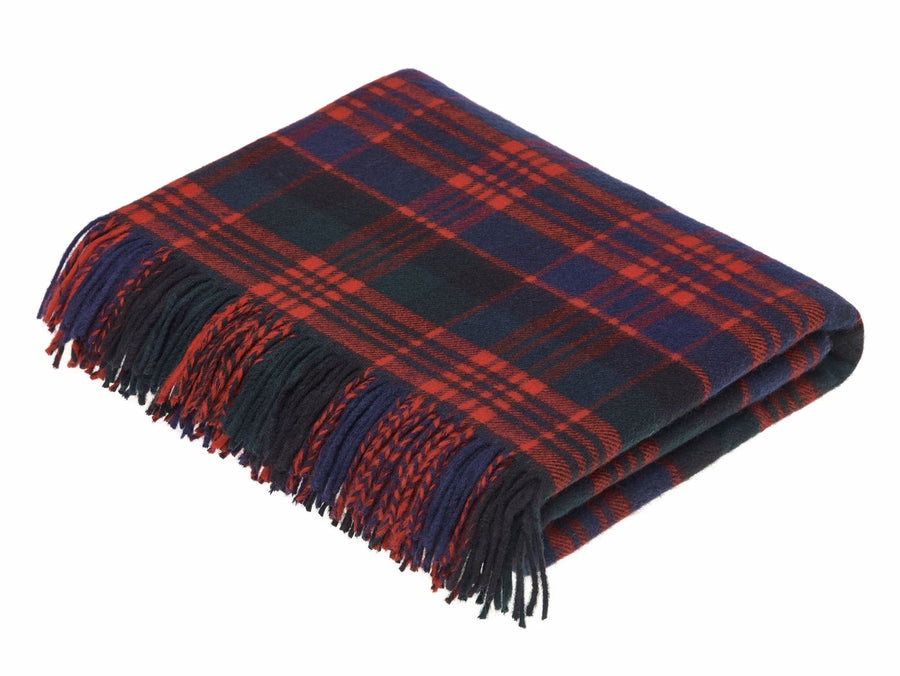 Mow Tartan Crest Premium Blanket - Thistle Style