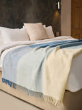 Paddock Check XL Pure New Wool Throw - Blue Jay