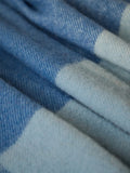 Paddock Check XL Pure New Wool Throw - Blue Jay