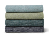 Honeycomb XL Pure New Wool Throw - Fern/Grey