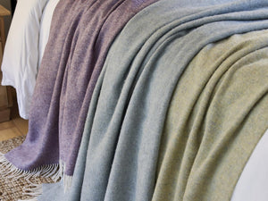 XL Herringbone Shetland Pure New Wool Throws