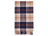 Tartan Pure New Wool Blanket - Bannockbane Navy